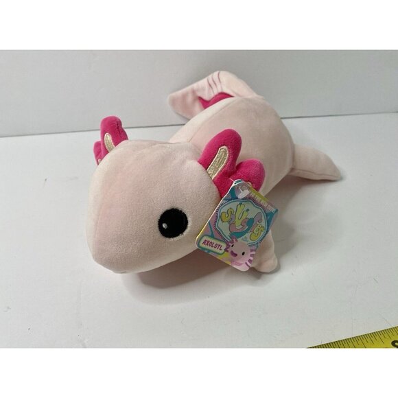 2020 Fiesta Pink Axolotl Plush 10” Stuffed Animal Snugglies W/ Tag - Picture 1 of 9